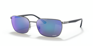 004/4L - Gunmetal with Polarized Grey/Blue Lenses