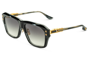 DTS417-A-01 Ink Swirl - Yellow Gold with Dark Grey to Clear Gradient Lenses