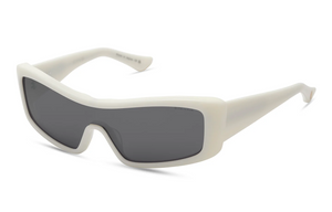 DTS744-A-02 Ivory with Grey - Silver Flash Lenses