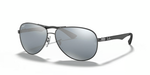 004/K6 - Gunmetal with Polarized Silver Lenses