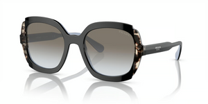 KHR0A7 - Black Azure/Spotted Brown with Grey Gradient Lenses