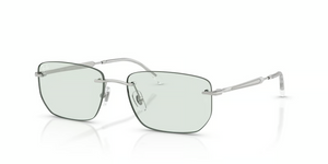 003/M1 - Silver with Photochromic Emerald Lenses