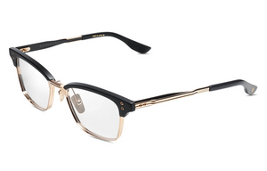 DTX132-52-02-Z Matte Black - White Gold - Matte Black with Clear Lenses