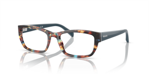 NAG1O1 - Havana Spotted Blue with Clear Lenses