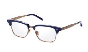 DRX-2064-E-NVY-GLD-55-Z Navy - Antique Gold with Clear Lenses