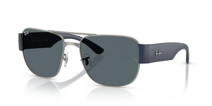 004/R5 - Gunmetal with Blue Lenses