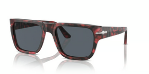 1212R5 - Red Havana with Blue Lenses