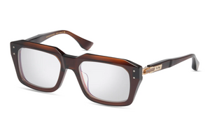 DTX464-A-02 Root Beer - Antique White Gold with Clear Lenses