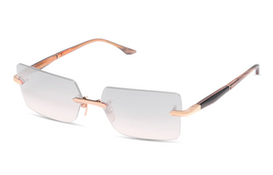 DTX462-A-02 Rose Gold - El Mirage Swirl with Light Blue to Tan Gradient Lenses