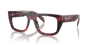 16U1O1 - Ruby Marble with Clear Lenses