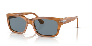960/56 - Striped Brown with Blue Lenses