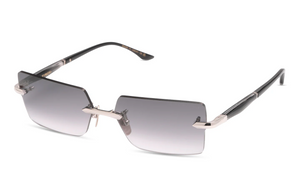 DTS462-A-03 Silver - Ink Swirl with Grey to Clear Gradient Lenses