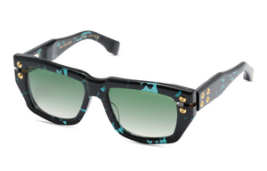 DTS445-A-02 Storm Tortoise - Yellow Gold with Lunar Forest Gradient Lenses