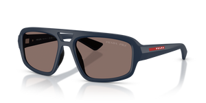 TFY05C - Rubber Blue with Dark Polarized Lenses