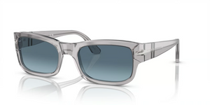 309/Q8 - Transparent Grey with Azure Gradient Blue Lenses