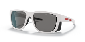 TWK02G - White Rubber with Dark Grey Polarized Lenses