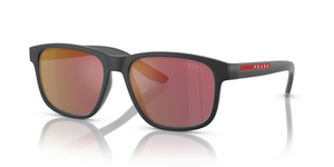 UFK10A - Grey Rubber with Dark Grey Mirror Red Lenses