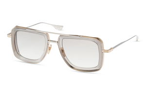 DTS465-A-02 White Gold - Grey Crystal with Grey to Clear Gradient Lenses