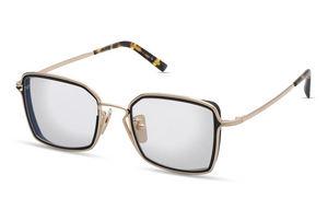DTX172-A-01 White Gold - Matte Black with Clear Lenses