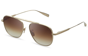 DTS409-A-01 White Gold with Dark Brown to Clear Gradient Lenses