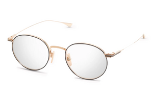 DTX168-A-01 White Gold - Black with Clear Lenses