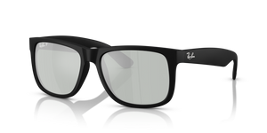 622/Y4 - Rubber Black with Polarized Green Mirror Silver Lenses