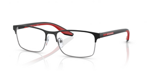 YDC1O1 - Black/Silver with Clear Lenses