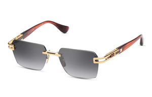 DTS147-A-04 Yellow Gold - Sienna Blaze with Grey to Clear Gradient Lenses