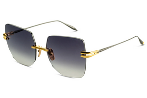 DTS155-A-01 Yellow Gold - Black Rhodium with Dark Grey to Clear Gradient Lenses