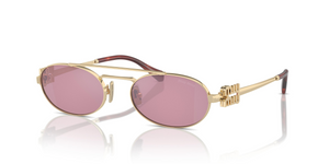 ZVN50D - Pale Gold with Dark Pink Silver Lenses